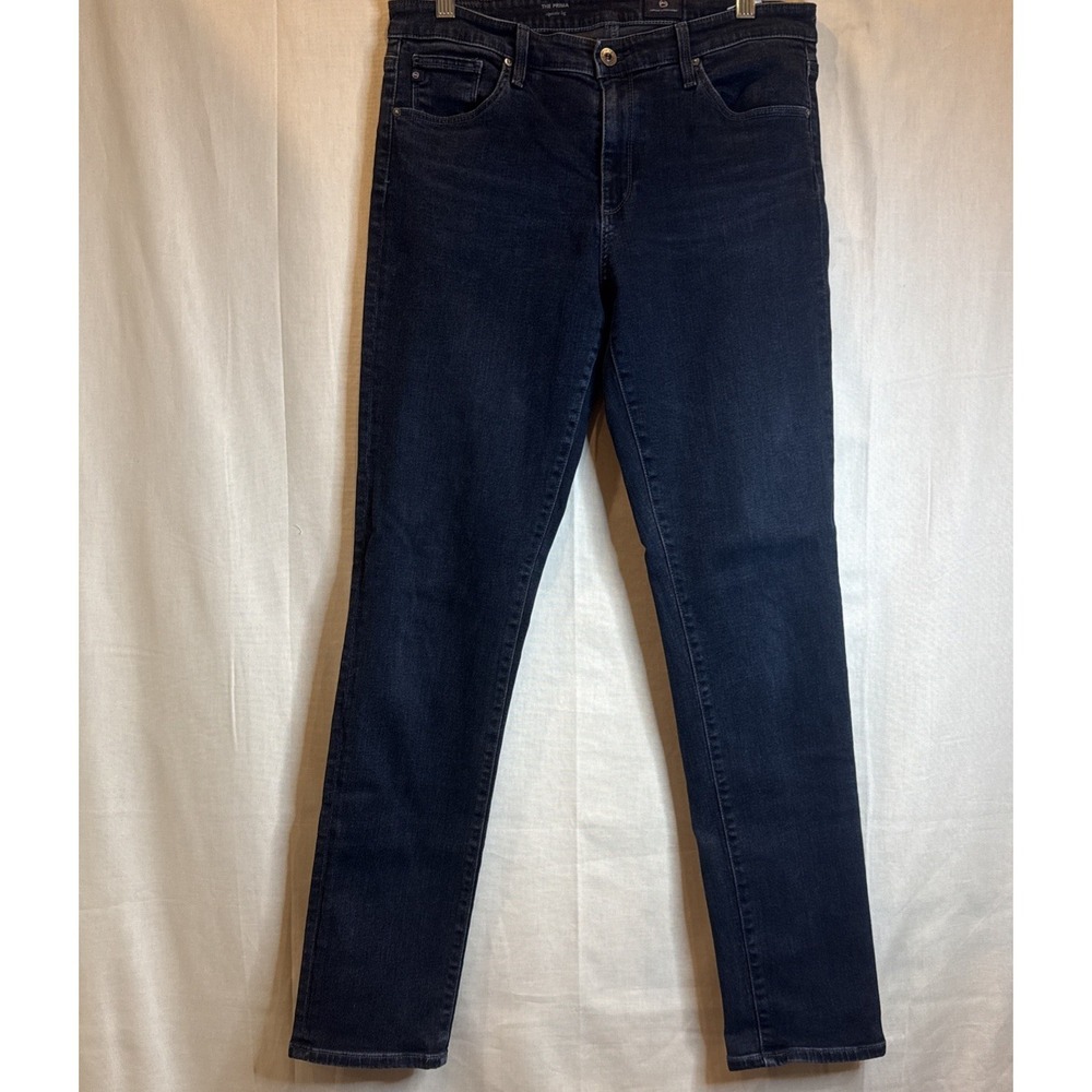 AG Cigarette PRIMA Jeans Deep Indigo Inky Rocker Chic Slim Goth Punk/Grunge Glam - Picture 2 of 7